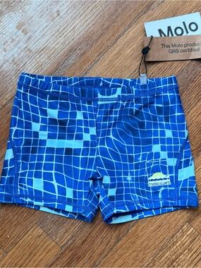 Molo Boys Blue Mosaic Swim Shorts